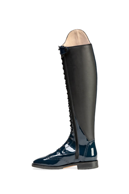 MADRID SIDE ZIP BLUE PATENT TBM