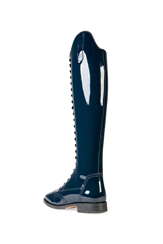 MADRID SIDE ZIP BLUE PATENT TBM