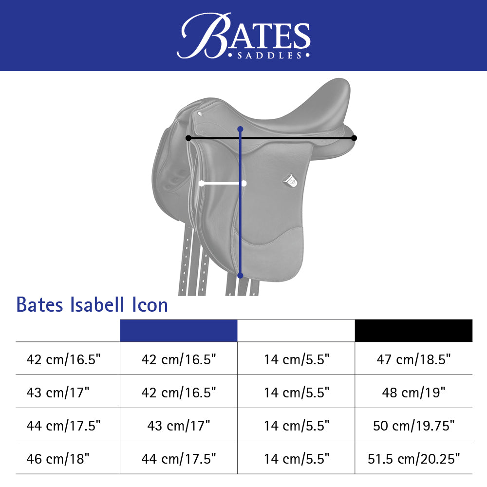 Siodło ujeżdżeniowe Bates Bates Isabell Icon