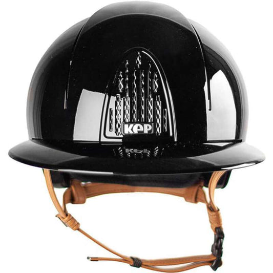 KASK KEP CROMO SMART POLISH POLO CZARNY Z BEŻOWYM PASKIEM 24h